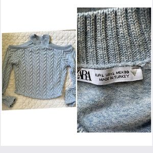 Zara sweater with cut-out shoulders